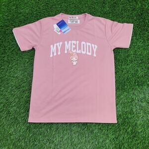 My-Melody Bunny Shirt Womens Large 20x26 Pink Polyester